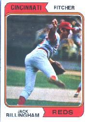 1974 Topps Baseball Cards      158     Jack Billingham